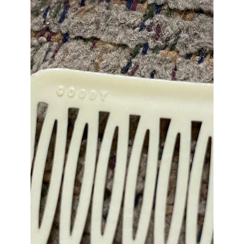 Goody Vintage Hair Combs Set Tortoiseshell‎ Cream USA Made Hair Accessories Lot